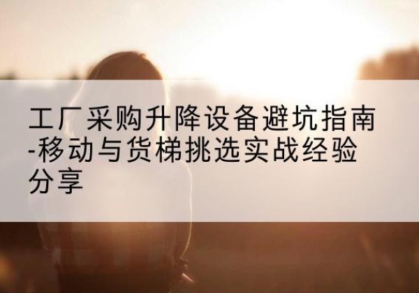 沙湾移动式升降机怎么选-工厂采购升降设备避坑指南-移动与货梯挑选实战经验分享